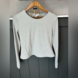 Boutique Brand Light Gray Super Soft Long Sleeve Top Size XL